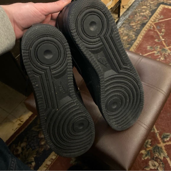 Nike Air Force 1 '07 Mid Triple Black Size 13 - Picture 5 of 11
